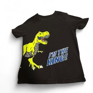 Garanimals Black T-Shirt with Yellow Dinosaur Graphic